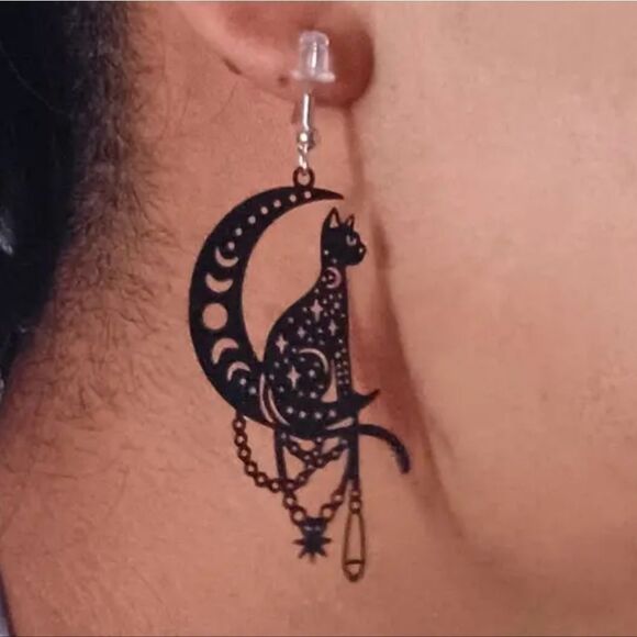 Hand crafted halloween dangle earrings - Picture 9 of 15